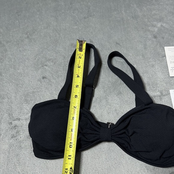 Cupshe NWT Textured Knot‎ Front Bandeau Bikini Top Size M Boho Beach NEW - Picture 6 of 6